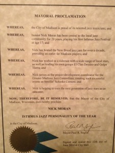 Mayoral Proclamation Jazz Personality 2015